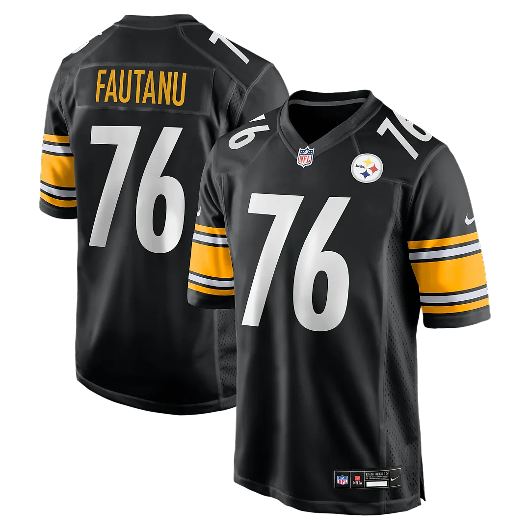 Zennovawear Troy Fautanu Pittsburgh Steelers Player Game Jersey - Black