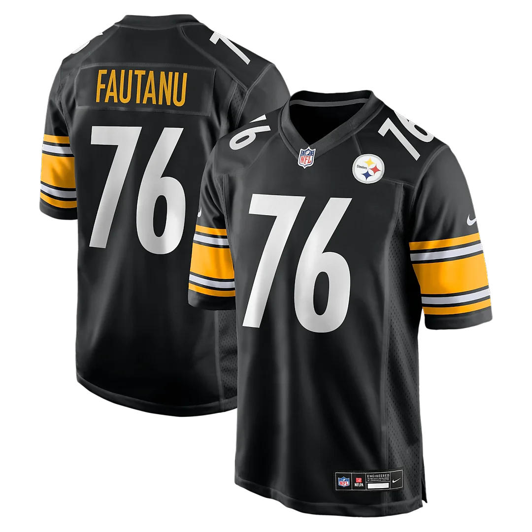 Zennovawear Troy Fautanu Pittsburgh Steelers Player Game Jersey - Black