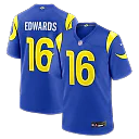 Zennovawear Tru Edwards Los Angeles Rams Team Game Jersey - Royal