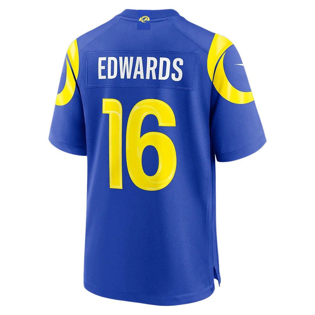 Zennovawear Tru Edwards Los Angeles Rams Team Game Jersey - Royal