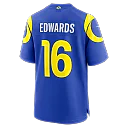 Zennovawear Tru Edwards Los Angeles Rams Team Game Jersey - Royal