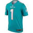 Zennovawear Tua Tagovailoa Miami Dolphins Legend Player Performance Top - Aqua