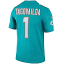 Zennovawear Tua Tagovailoa Miami Dolphins Legend Player Performance Top - Aqua