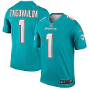 Zennovawear Tua Tagovailoa Miami Dolphins Legend Player Performance Top - Aqua