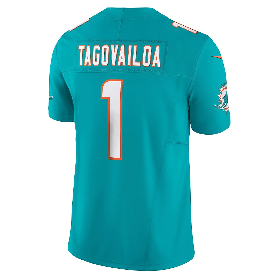 Zennovawear Tua Tagovailoa Miami Dolphins Vapor FUSE. Limited Jersey - Aqua