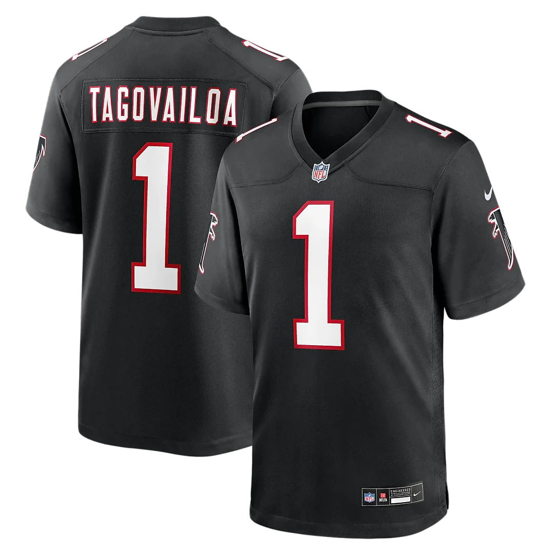 Zennovawear Tua Tagovailoa Atlanta Falcons Alternate Game Jersey - Black