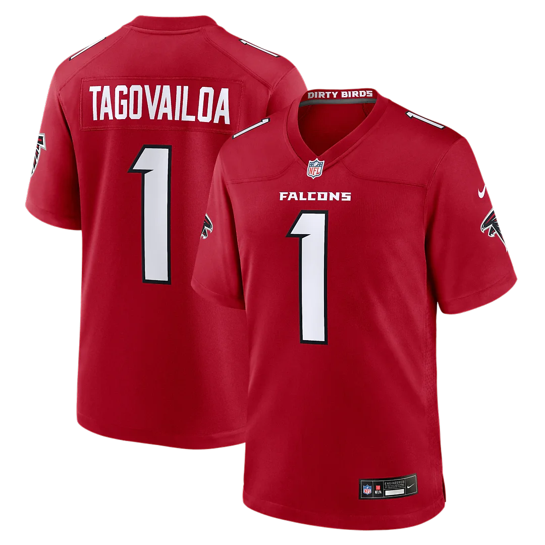 Zennovawear Tua Tagovailoa Atlanta Falcons Game Jersey - Red