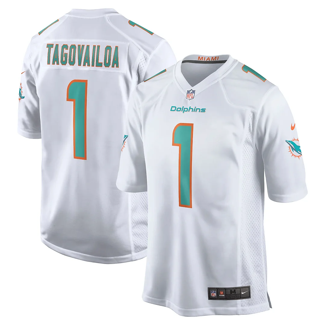 Zennovawear Tua Tagovailoa Miami Dolphins Game Jersey - White