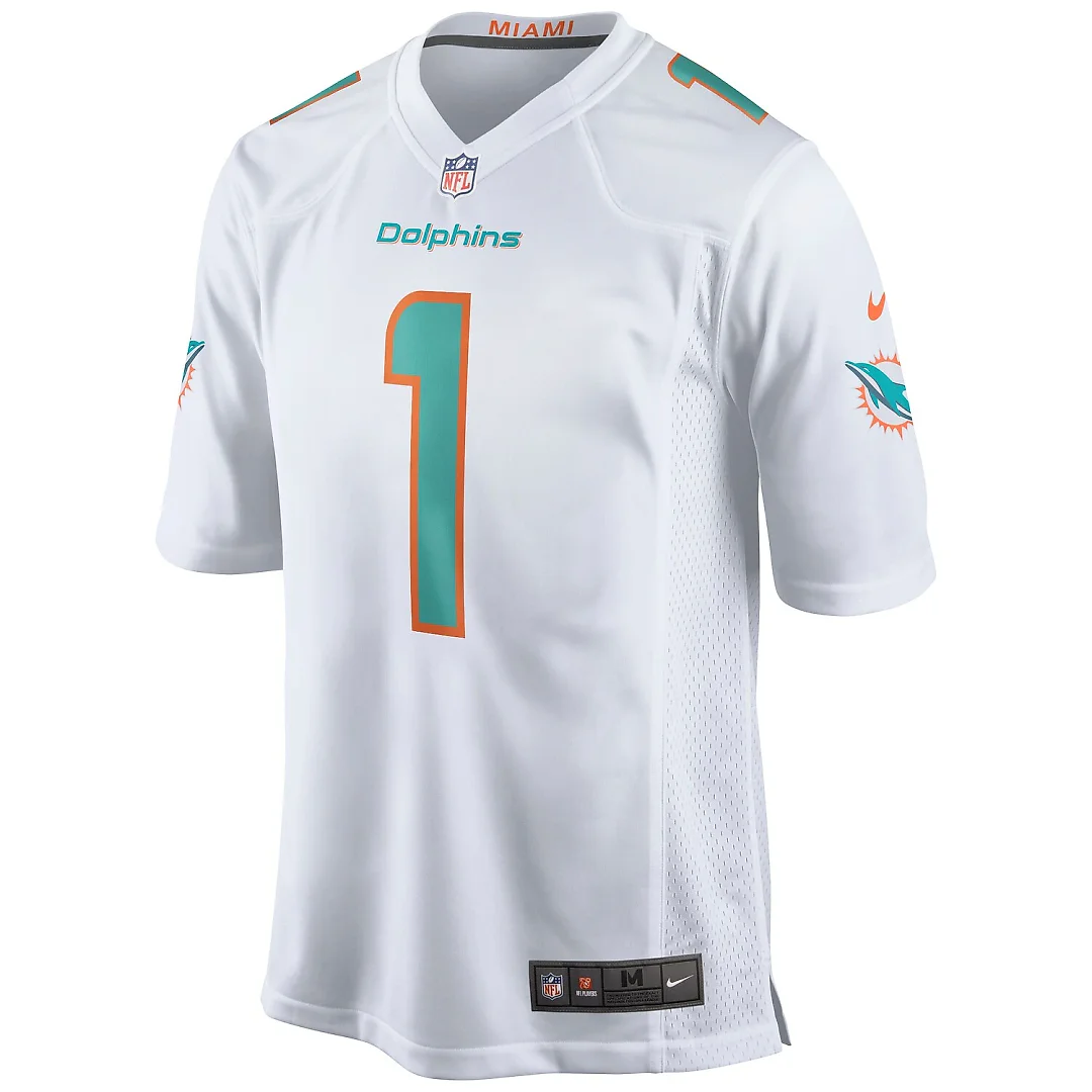 Zennovawear Tua Tagovailoa Miami Dolphins Game Jersey - White