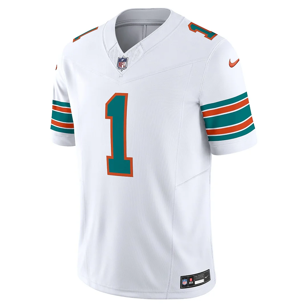 Zennovawear Tua Tagovailoa Miami Dolphins Vapor FUSE. Limited Jersey - White