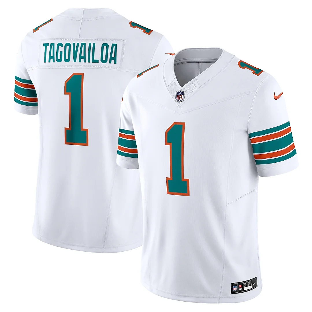 Zennovawear Tua Tagovailoa Miami Dolphins Vapor FUSE. Limited Jersey - White