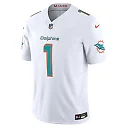 Zennovawear Tua Tagovailoa Miami Dolphins Vapor FUSE. Limited Jersey - White