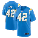 Zennovawear Tucker Fisk Los Angeles Chargers Team Game Jersey - Powder Blue