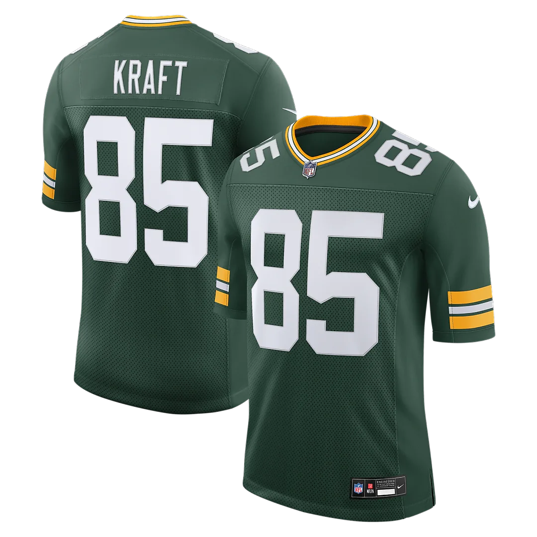 Zennovawear Tucker Kraft Green Bay Packers Vapor Untouchable Stitched Limited Jersey - Green