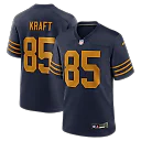 Zennovawear Tucker Kraft Green Bay Packers Alternate Game Jersey - Navy