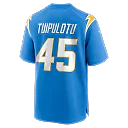Zennovawear Tuli Tuipulotu Los Angeles Chargers Team Game Jersey - Powder Blue