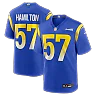 Zennovawear Ty Hamilton Los Angeles Rams Team Game Jersey - Royal