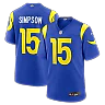 Zennovawear Ty Simpson Los Angeles Rams 2026 NFL Draft First Round Pick No. 13 Team Game Jersey - Royal