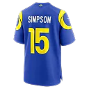 Zennovawear Ty Simpson Los Angeles Rams 2026 NFL Draft First Round Pick No. 13 Team Game Jersey - Royal
