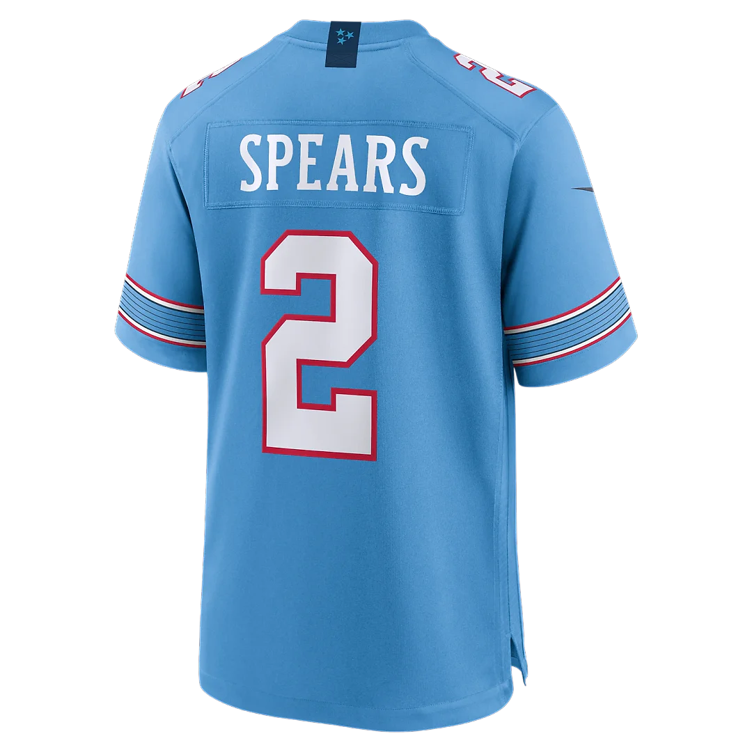 Zennovawear Tyjae Spears Tennessee Titans Game Jersey - Light Blue