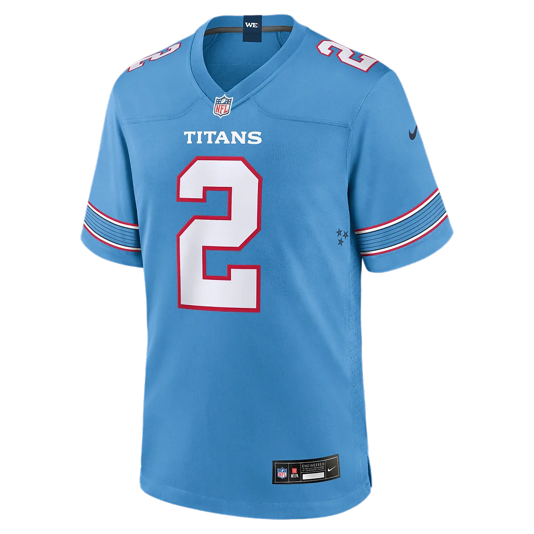 Zennovawear Tyjae Spears Tennessee Titans Game Jersey - Light Blue