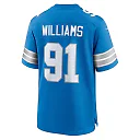 Zennovawear Tyleik Williams Detroit Lions Team Game Jersey - Blue