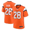 Zennovawear Tyler Badie Denver Broncos Team Game Jersey - Orange