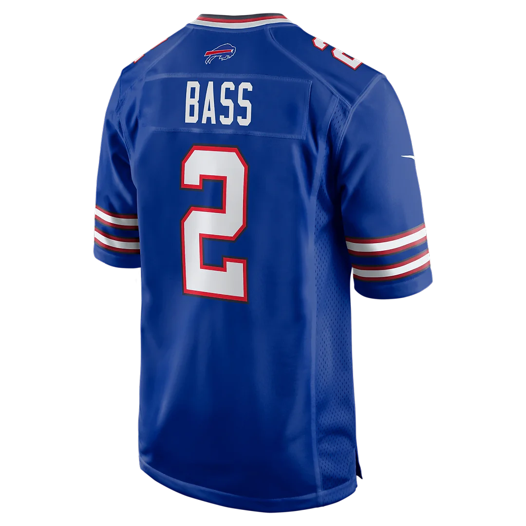 Zennovawear Tyler Bass Buffalo Bills Game Player Jersey - Royal