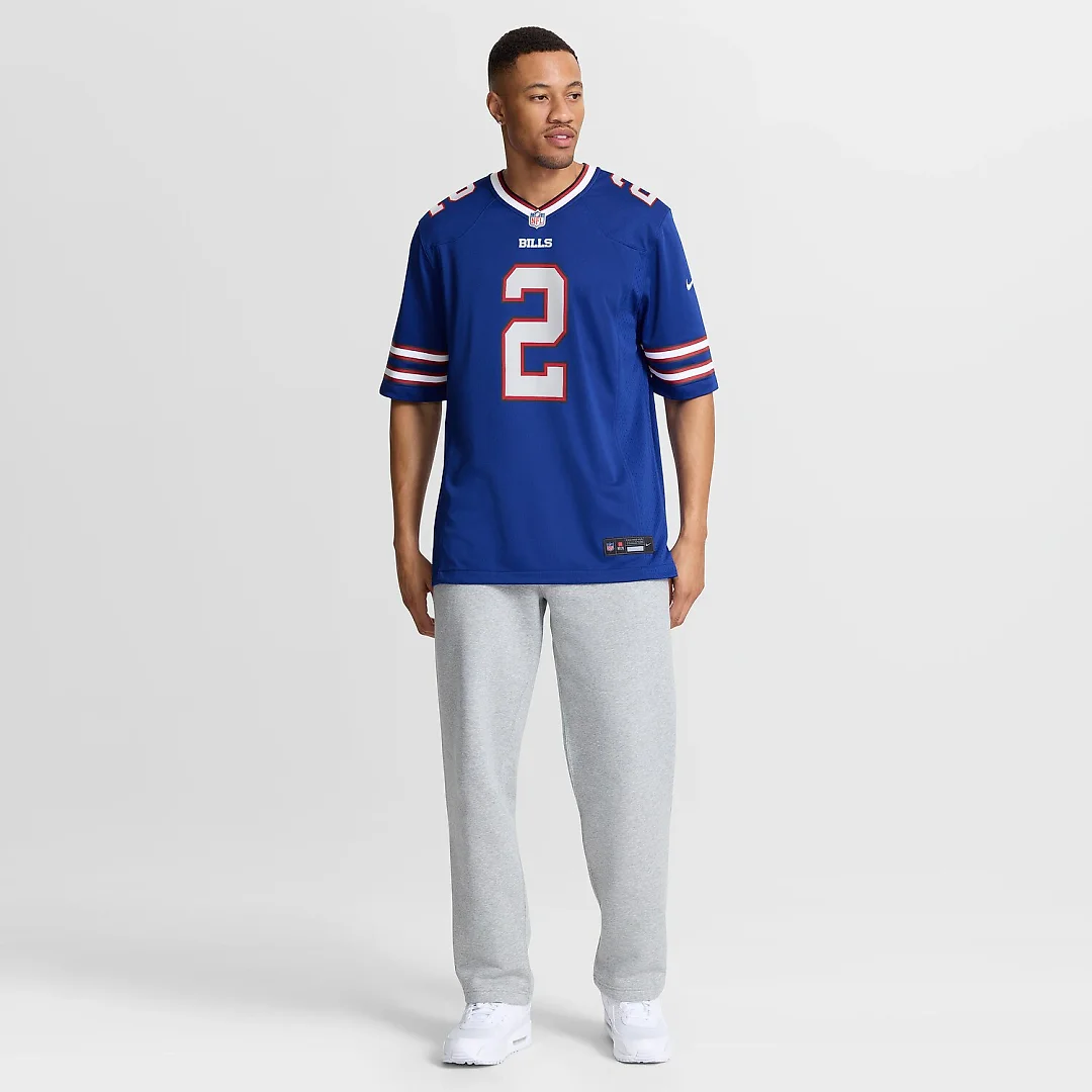Zennovawear Tyler Bass Buffalo Bills Game Player Jersey - Royal