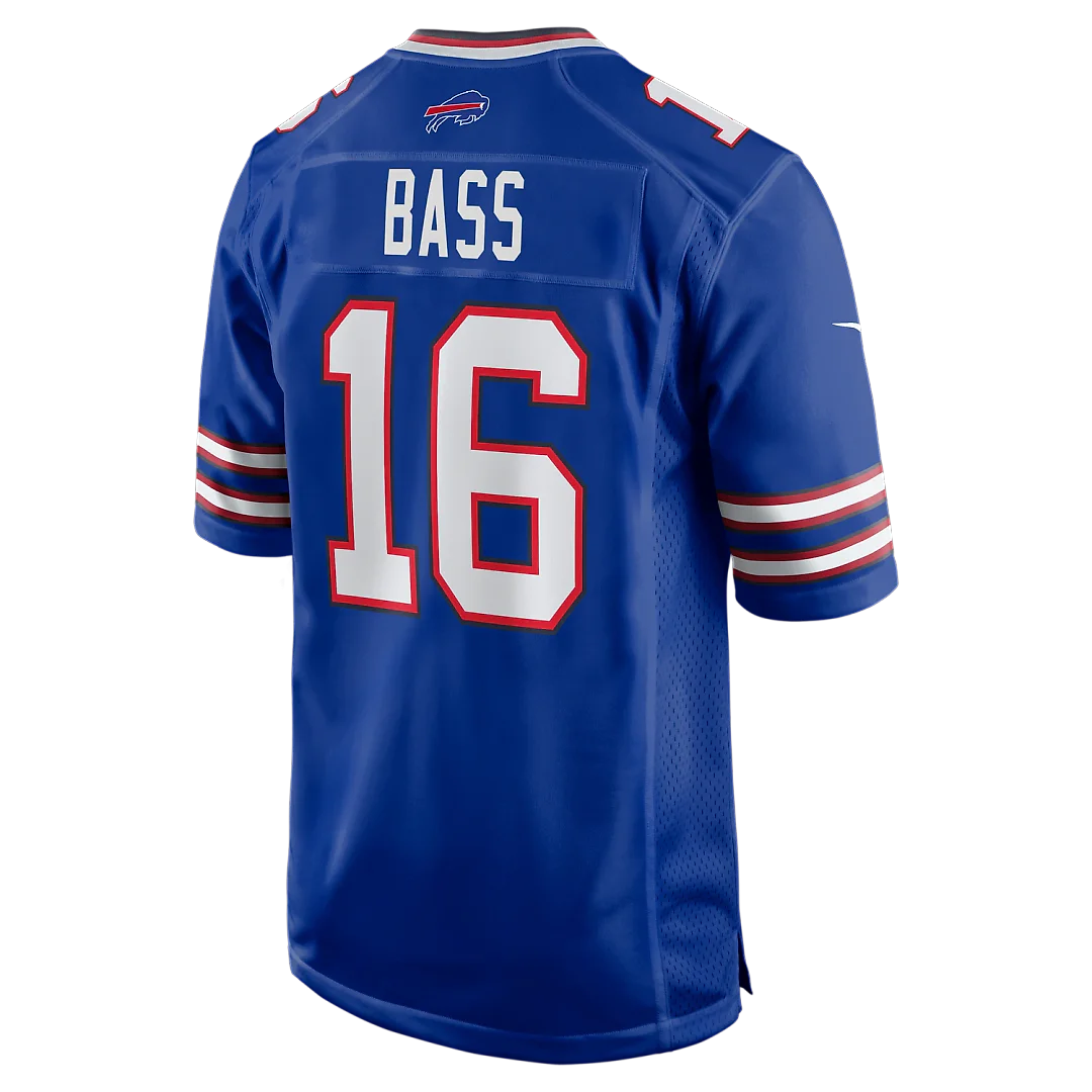 Zennovawear Tyler Bass Buffalo Bills Team Game Jersey - Royal