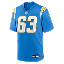 Zennovawear Tyler Biadasz Los Angeles Chargers Team Game Jersey - Powder Blue