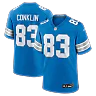 Zennovawear Tyler Conklin Detroit Lions Team Game Jersey - Blue