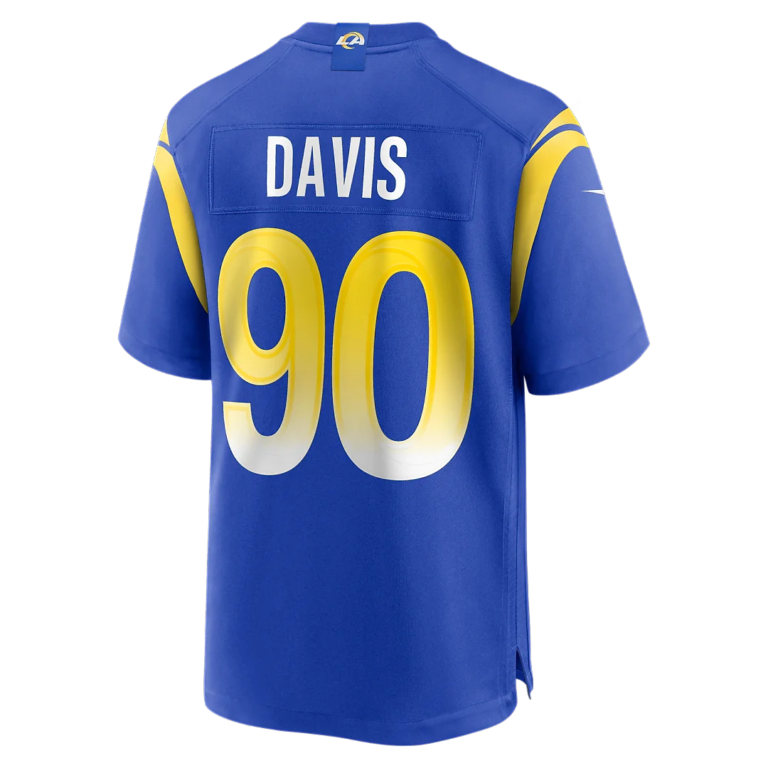 Zennovawear Tyler Davis Los Angeles Rams Team Game Jersey - Royal
