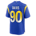 Zennovawear Tyler Davis Los Angeles Rams Team Game Jersey - Royal