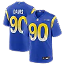 Zennovawear Tyler Davis Los Angeles Rams Team Game Jersey - Royal