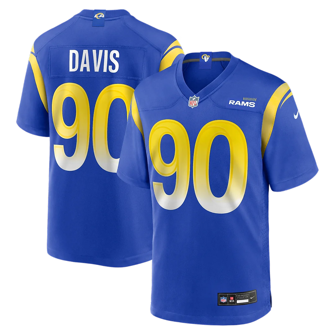 Zennovawear Tyler Davis Los Angeles Rams Team Game Jersey - Royal