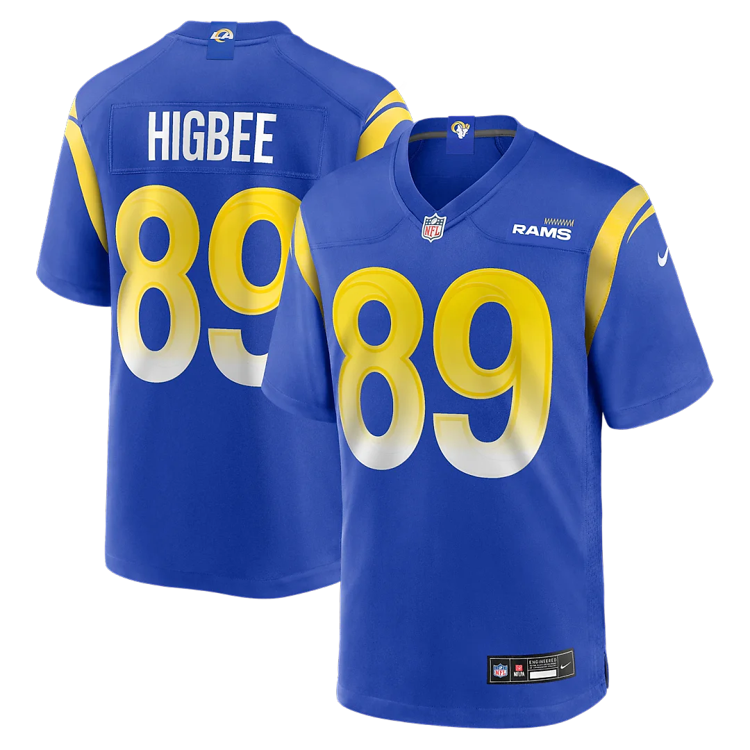Zennovawear Tyler Higbee Los Angeles Rams Game Player Jersey - Royal