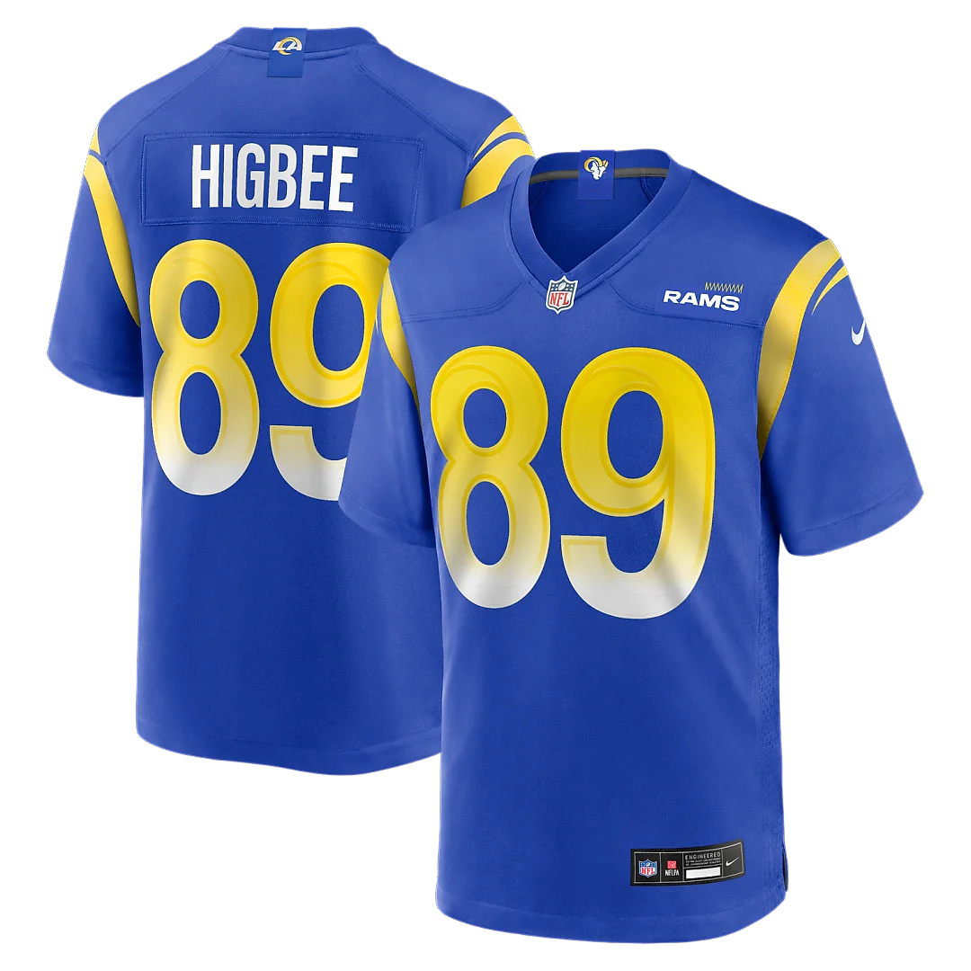 Zennovawear Tyler Higbee Los Angeles Rams Game Player Jersey - Royal