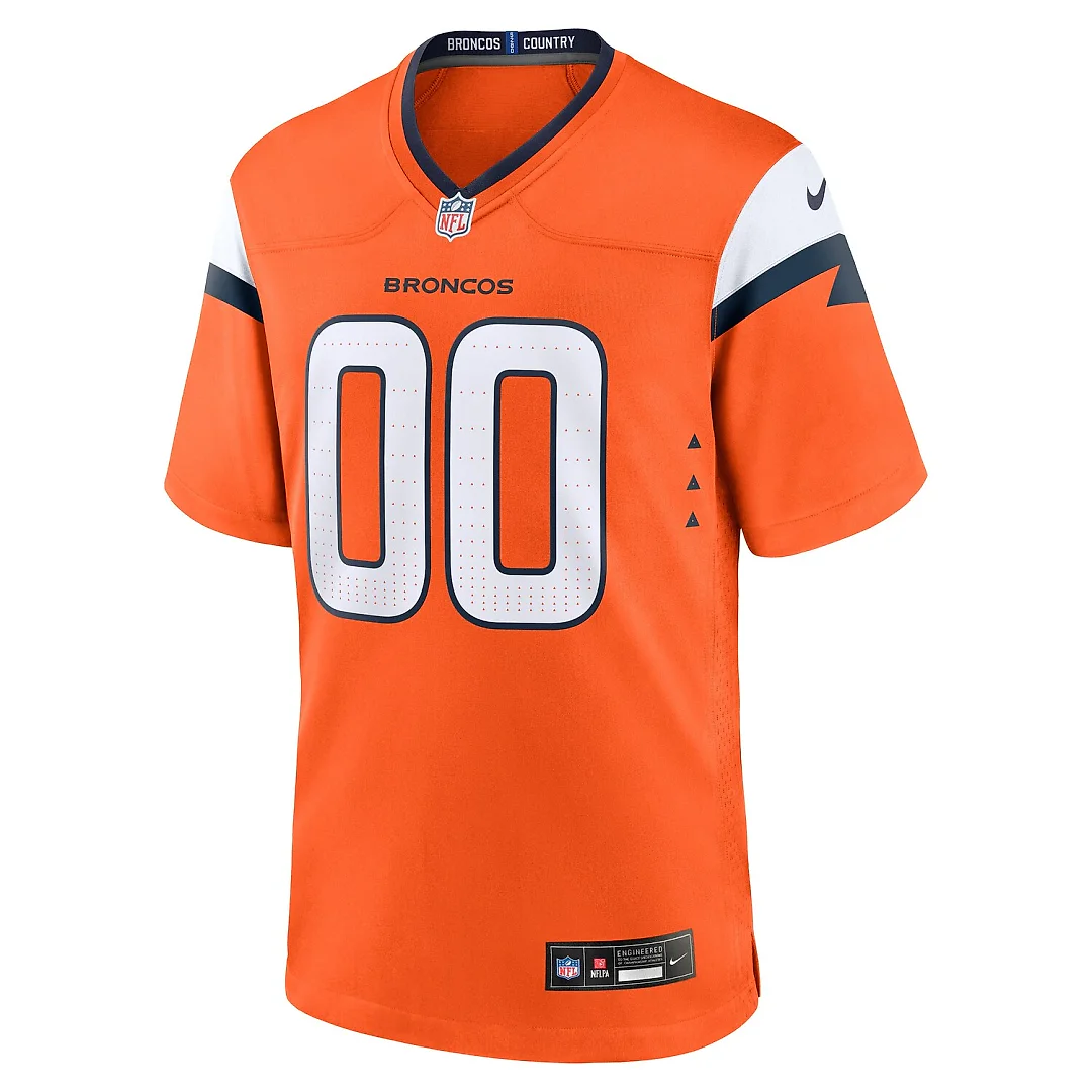 Zennovawear Tyler Onyedim Denver Broncos Game Jersey - Orange