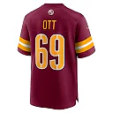 Zennovawear Tyler Ott Washington Commanders Game Jersey - Burgundy