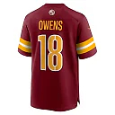 Zennovawear Tyler Owens Washington Commanders Team Game Jersey - Burgundy
