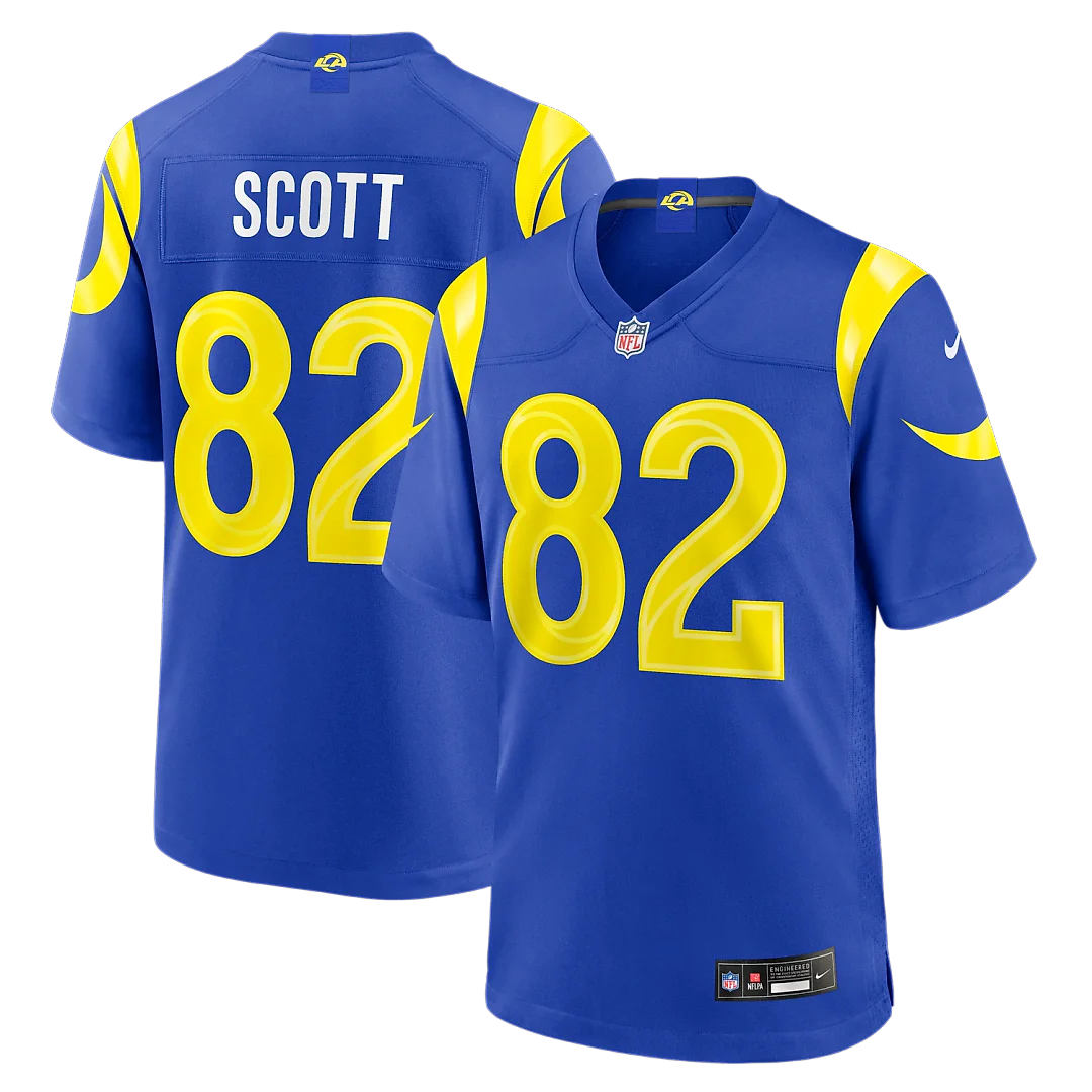Zennovawear Tyler Scott Los Angeles Rams Team Game Jersey - Royal