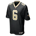 Zennovawear Tyler Shough New Orleans Saints Game Jersey - Black