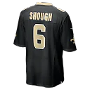 Zennovawear Tyler Shough New Orleans Saints Game Jersey - Black