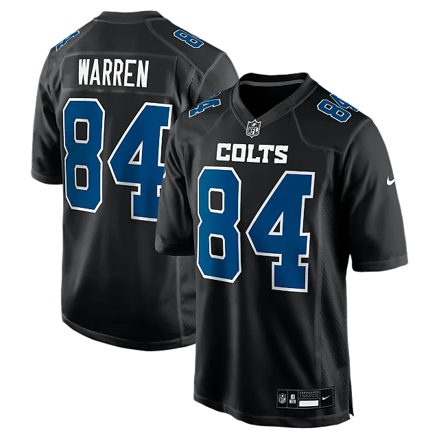 Zennovawear Tyler Warren Indianapolis Colts Fashion Game Jersey - Carbon Black