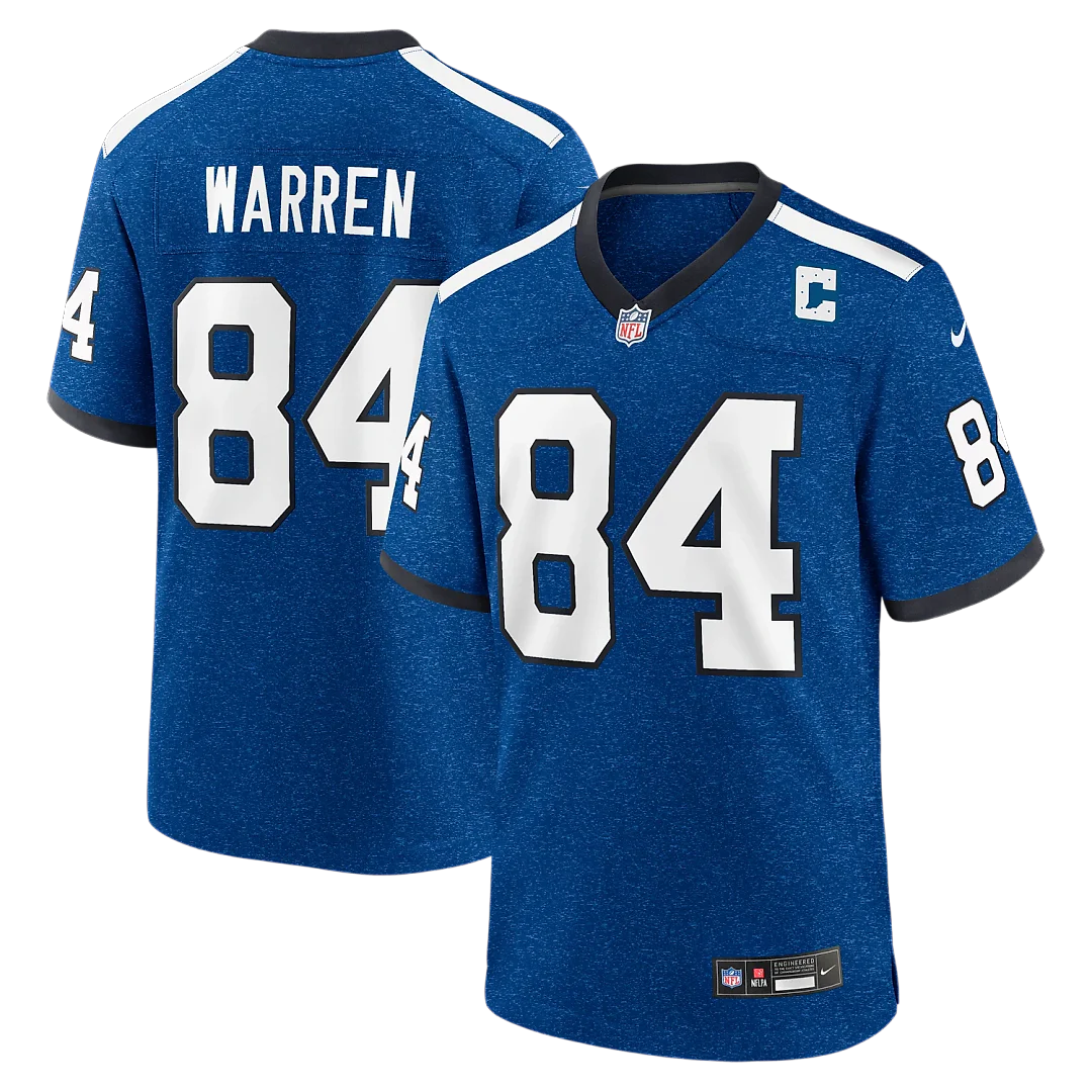 Zennovawear Tyler Warren Indianapolis Colts Alternate 2 Indiana Nights Game Jersey - Heather Royal