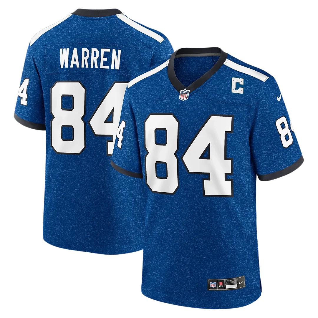 Zennovawear Tyler Warren Indianapolis Colts Alternate 2 Indiana Nights Game Jersey - Heather Royal