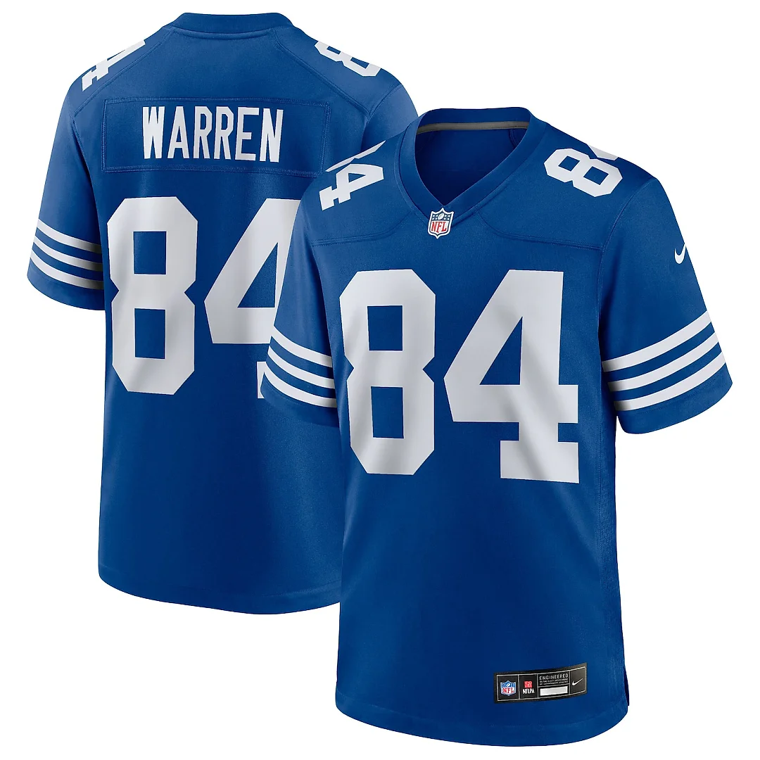 Zennovawear Tyler Warren Indianapolis Colts Alternate Game Jersey - Royal