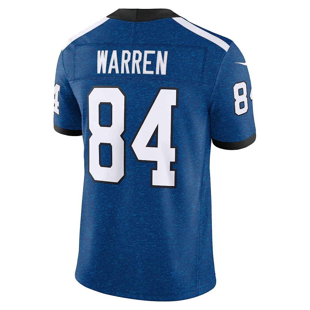 Zennovawear Tyler Warren Indianapolis Colts Alternate Indiana Nights Vapor FUSE. Stitched Limited Jersey - Royal