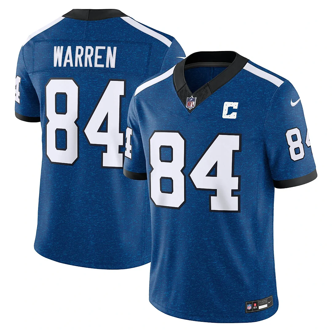 Zennovawear Tyler Warren Indianapolis Colts Alternate Indiana Nights Vapor FUSE. Stitched Limited Jersey - Royal